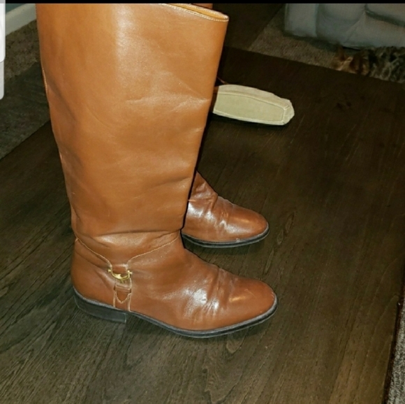 Vintage Etienne Aigner Leather Derby Riding Boots - Picture 7 of 8